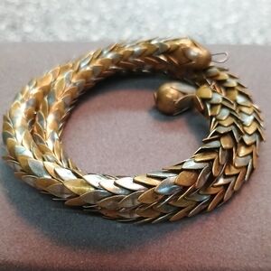 Gold and Silver Serpent Bracelet